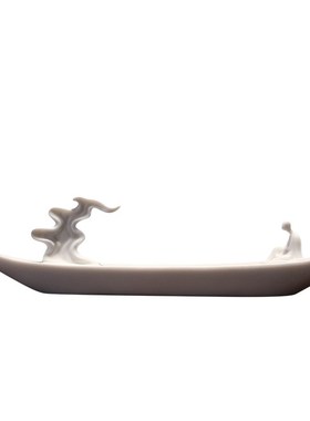 玉瓷祥云香插家用檀香熏香炉沉香D立香薰炉卧室内陶瓷创意线香炉