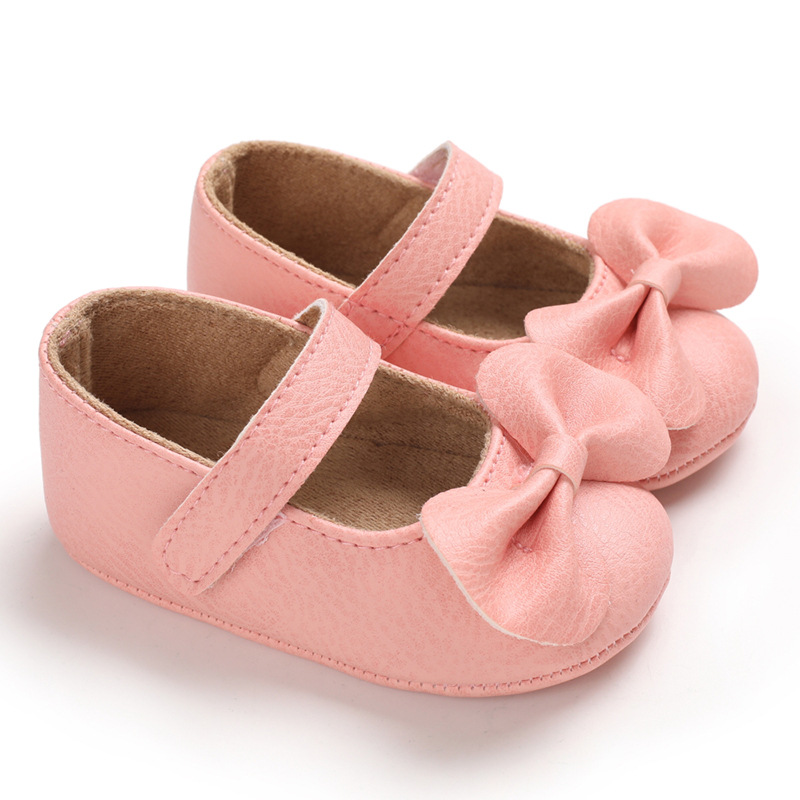 Baby Princess Smhoe Baby Girl Bowknot Shoes Breathable Soft-图0