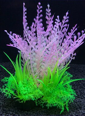 现货12 Kinds Artificial Aquarium Decor Plants WateVr Weeds O