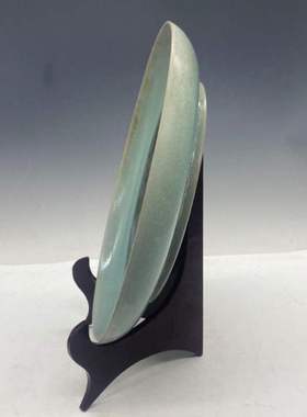 速发宋官窑汝瓷《麻姑献寿》赏盘全品收藏古玩古瓷老物件