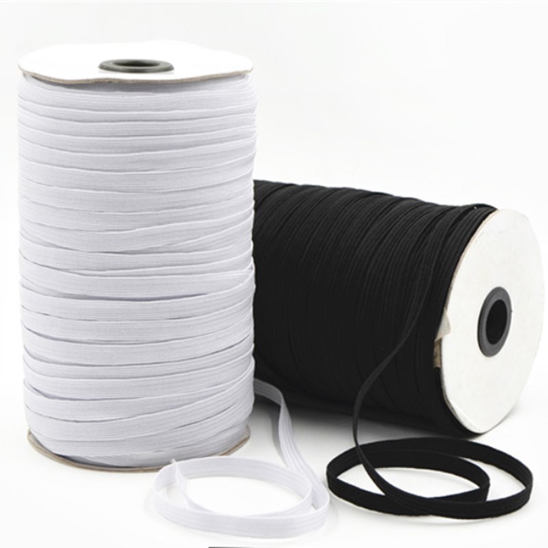 推荐3/6/8/10/12mm 5yards/Lot High-Elastic Sewing Elastic Rib - 图0