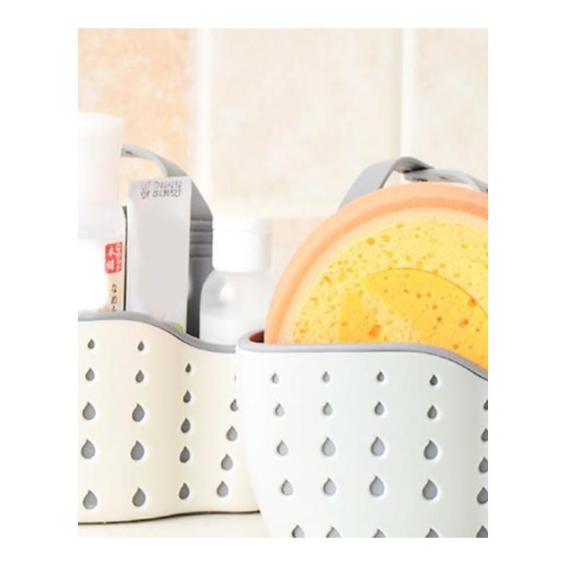 Kitchen Organizer Sponge Storage Hanging Basket Drainer Kitc-图3