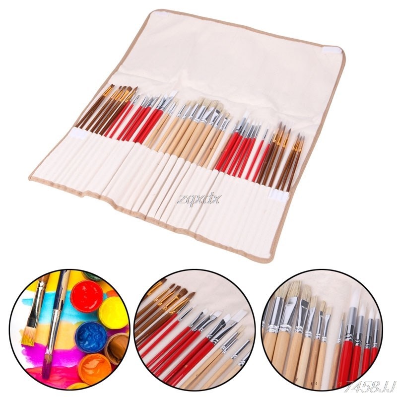 推荐38Pcs Artists Paint Brushes Art Set For Acrylic Oil Wate - 图0