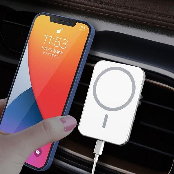 速发15W Qi Car Charger Type C Mobile Phone Magsafing Wireles-图2