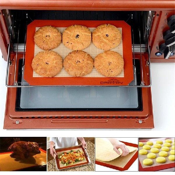 极速Venlohome Non-Stick Silicone Baking Mat Pad Sheet Baking-图2