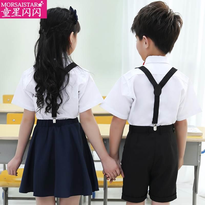 极速l业男女童表生毕校服幼儿演园小学背带裤大合唱演出服装M-图2