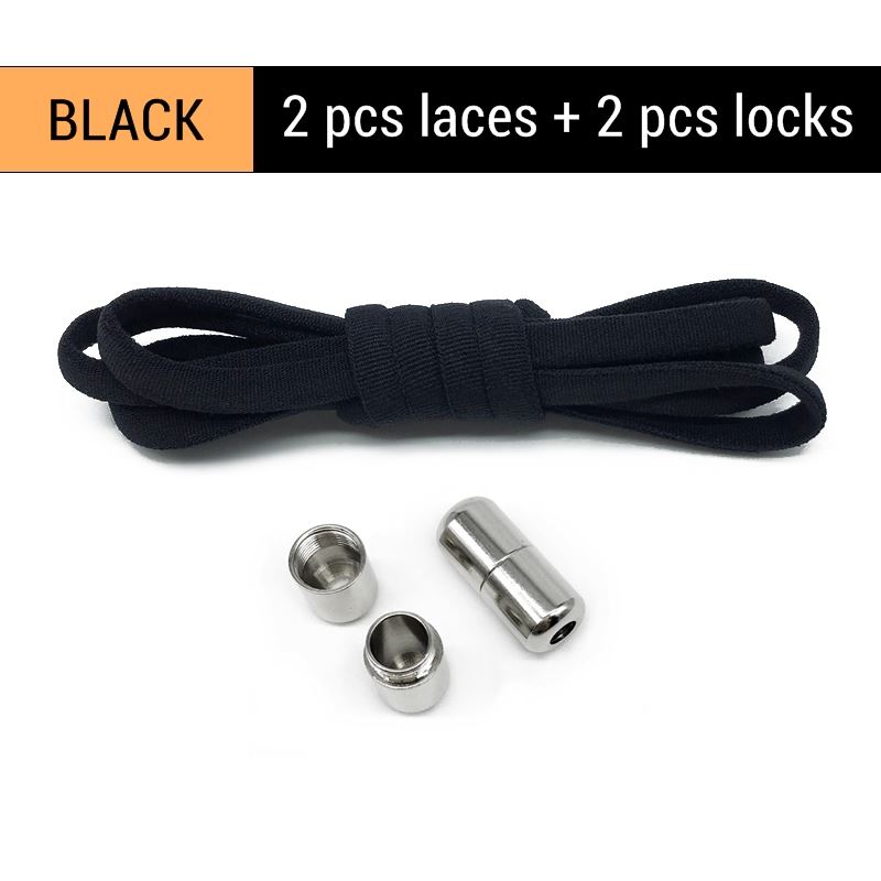 极速Elastic No Tie Semicircle Shoelaces Lazy Quick Shoe Lace - 图2