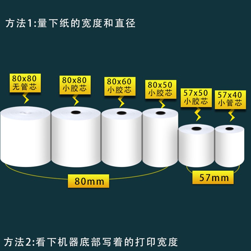 极速热敏超市外送影印纸57X50后厨楼面收银机纸卷80X50X60X80小票 - 图2