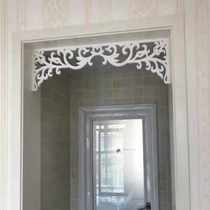 New Wine Aisle Door Lintel Solid Wood Flower Lattice Carved Flower Board Decoration Hollowed-out Partition New Chinese Imitation Ancient Yazaki Wood Sculpture Hanging