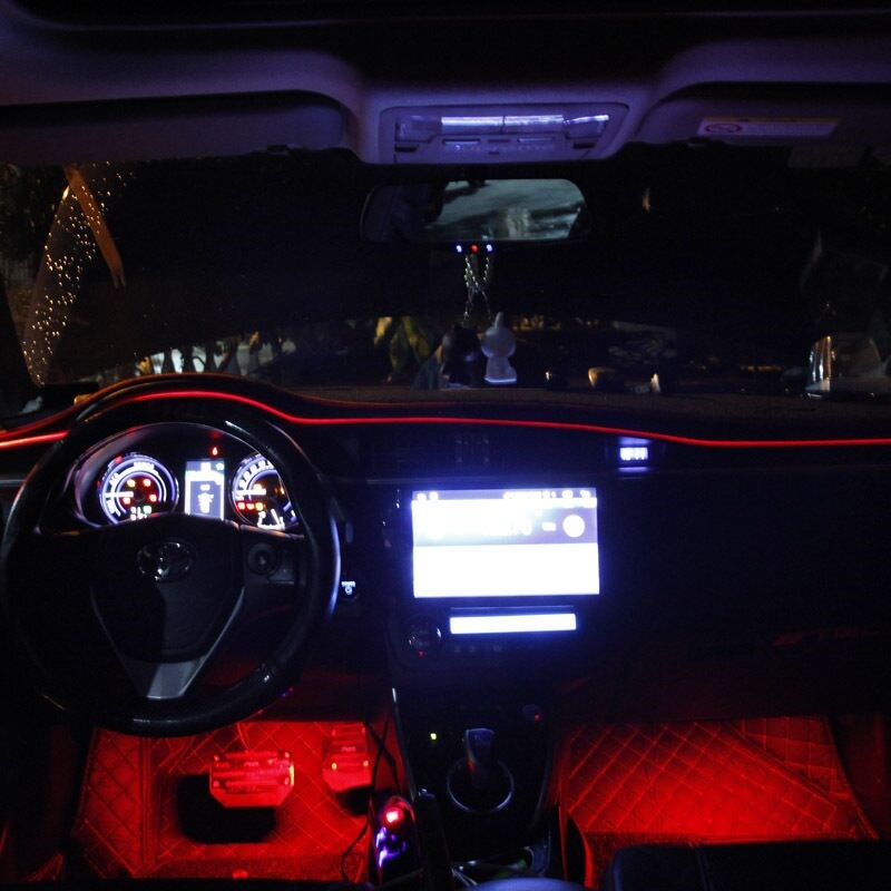 8M RGB Fiber Optic Artmosphere Lamps Car Interior Ambient Li - 图3