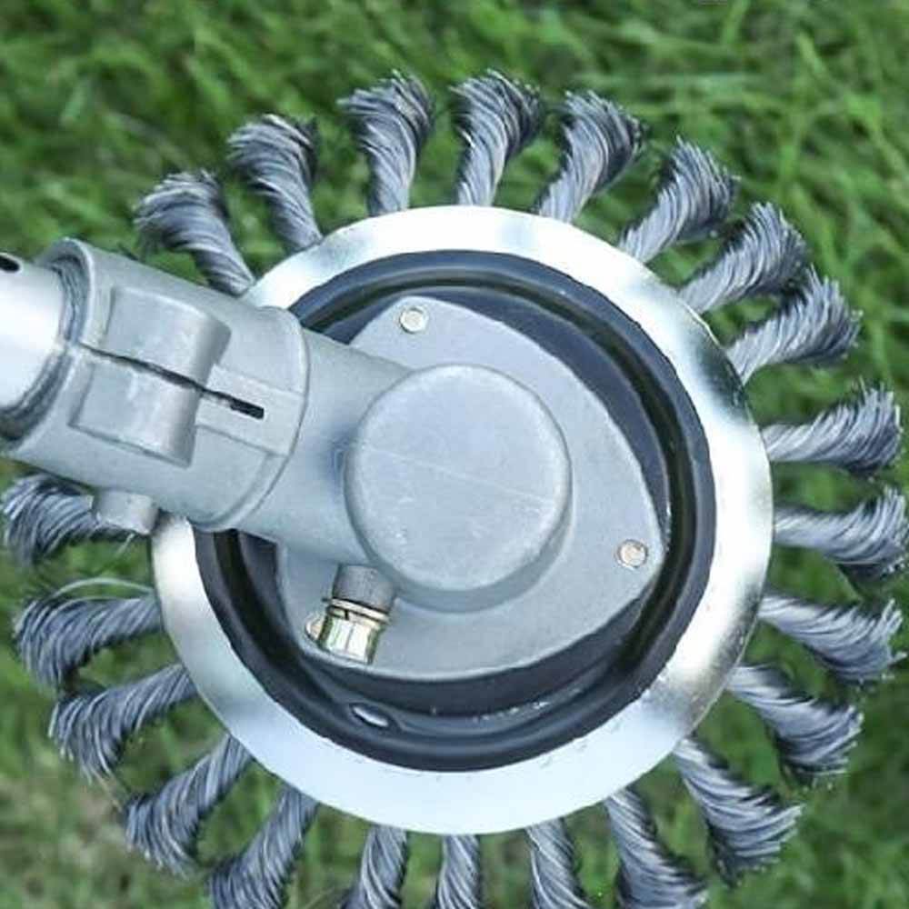 cr Steel Wire Whsel Gardexn Weed Bmush Lawn Mower Graes E - 图1