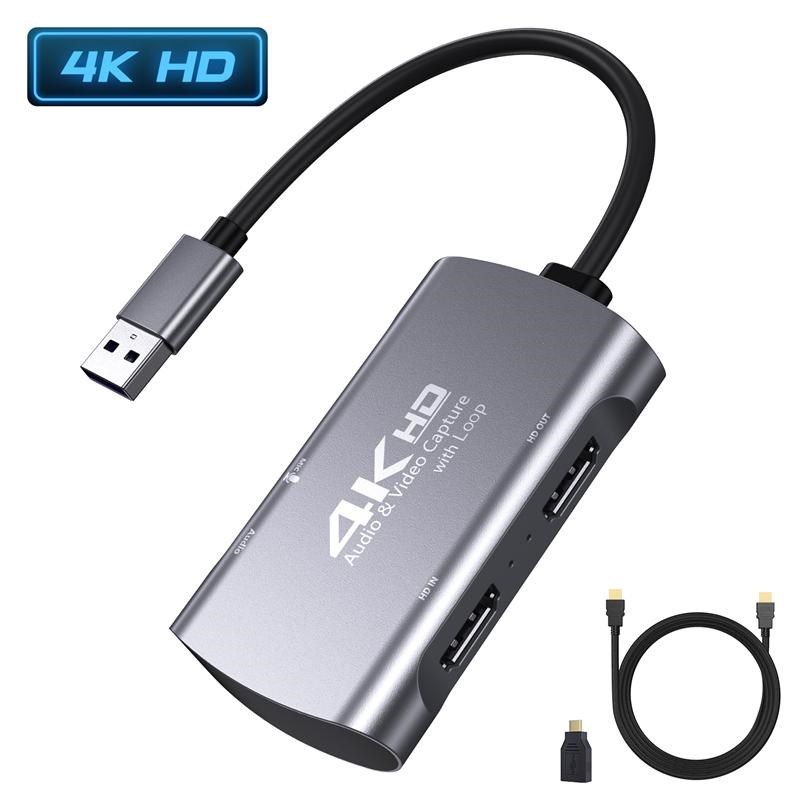 速发USB3.0 to Dual HDMI Video Capture Card 4K 1080P 60FPS PS - 图0