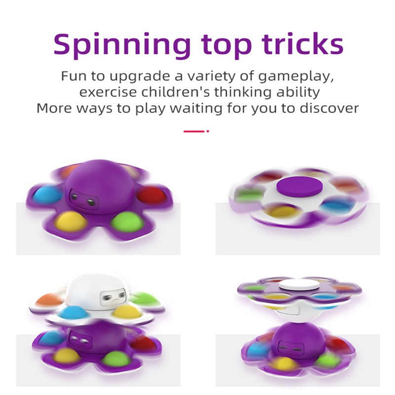 极速Pop Fidget Relieve Sss Toys Change Face Octopus Push It - 图2