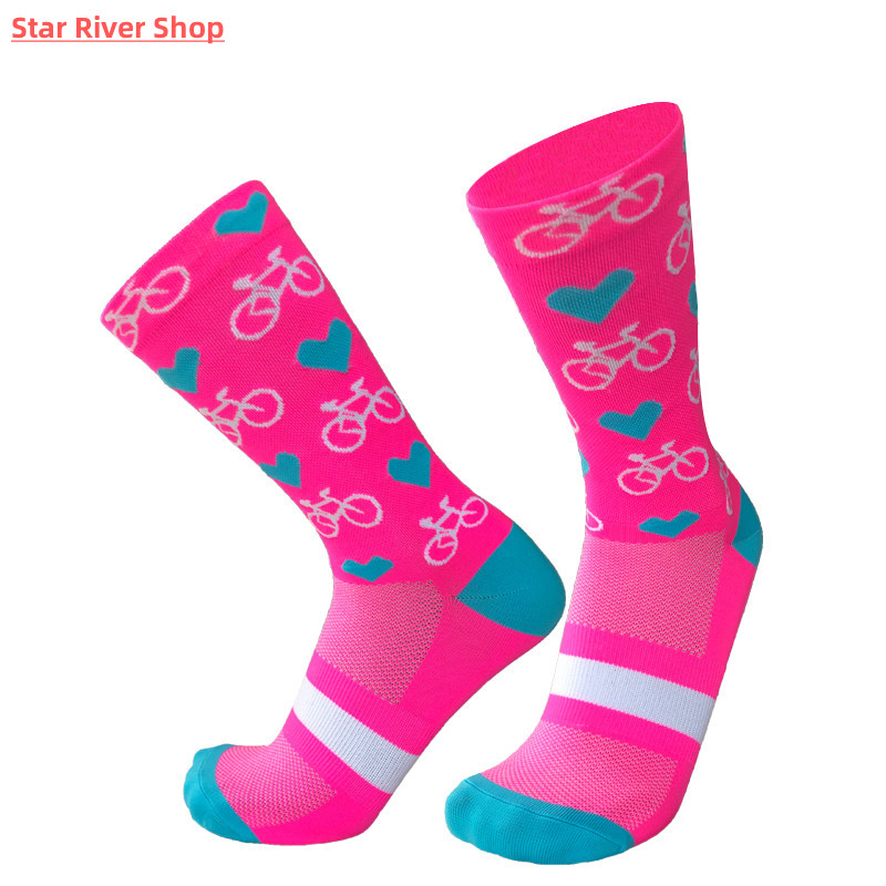 极速New Professional Sport Pro Cycling Socks Men Women Compr - 图1