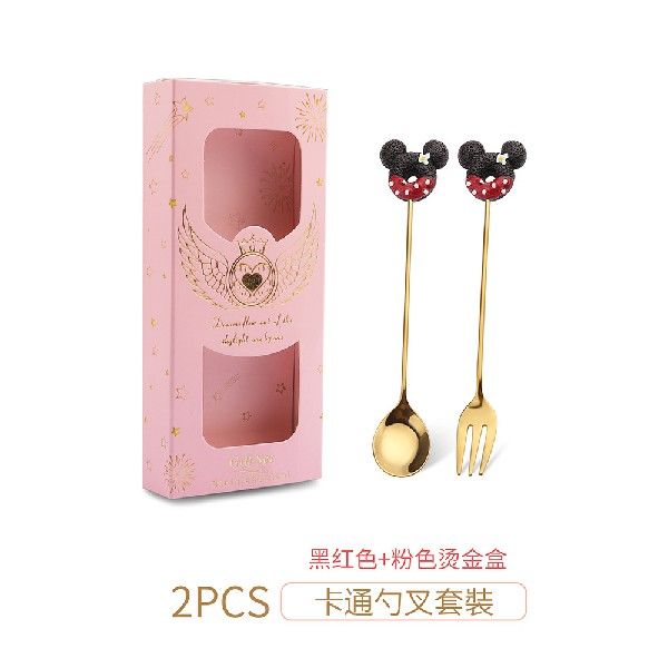 推荐2PCS Stainless Steel Donuts Candy Spoon Forks Kitchen - 图3