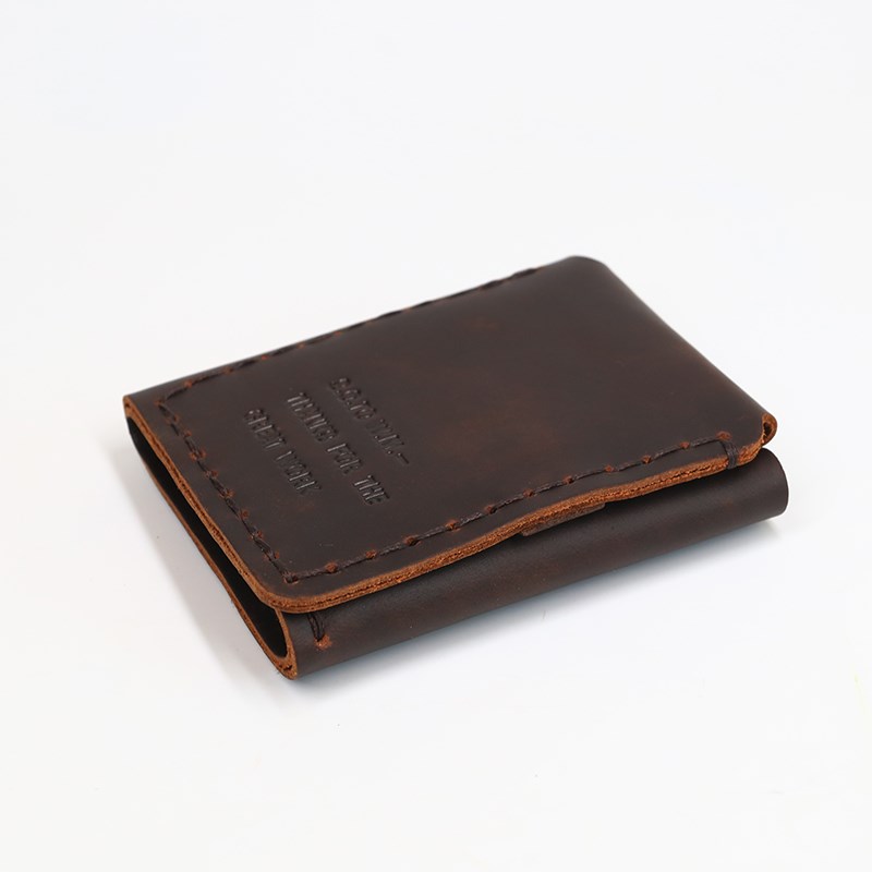 推荐SIMLINE Genuine Leather Men Wallet Vintage Handmade Craz - 图1