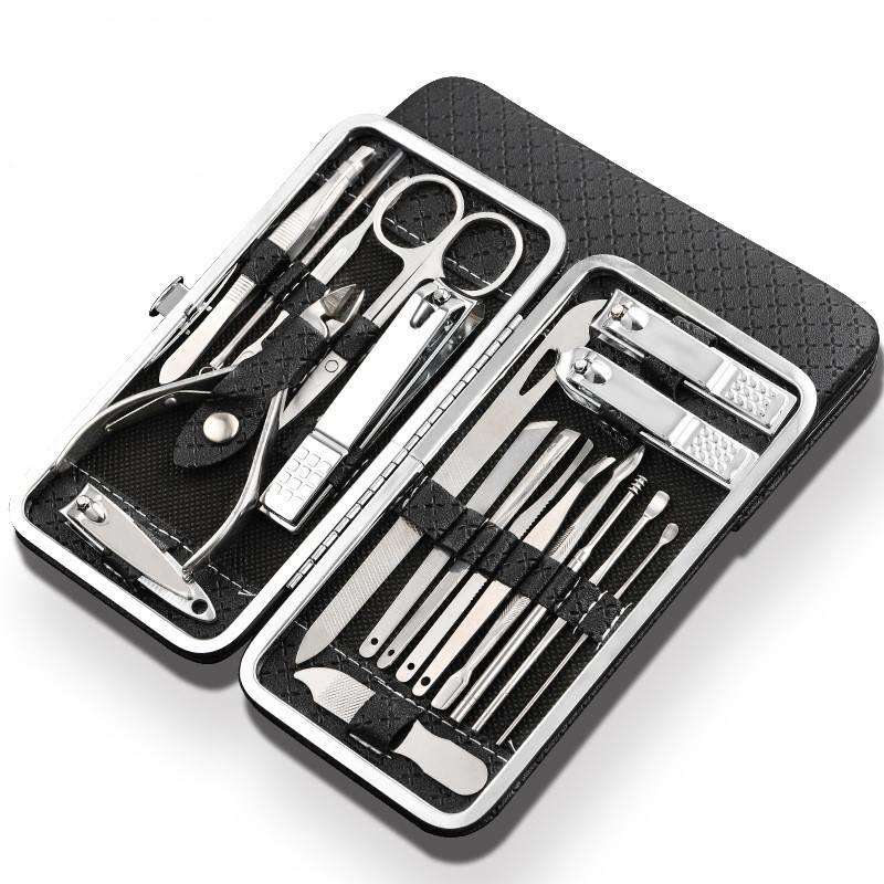 极速Qmakne 19 ni 1 Stailess Stee Manicure set PrlofessionXCA-图3