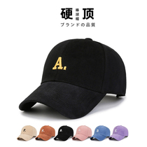 Four Seasons Baseball Cap Hardtop With Type Duck Tongue Cap Male And Female Tide New Spring Chins Trend Letters Embroidered Black Caps