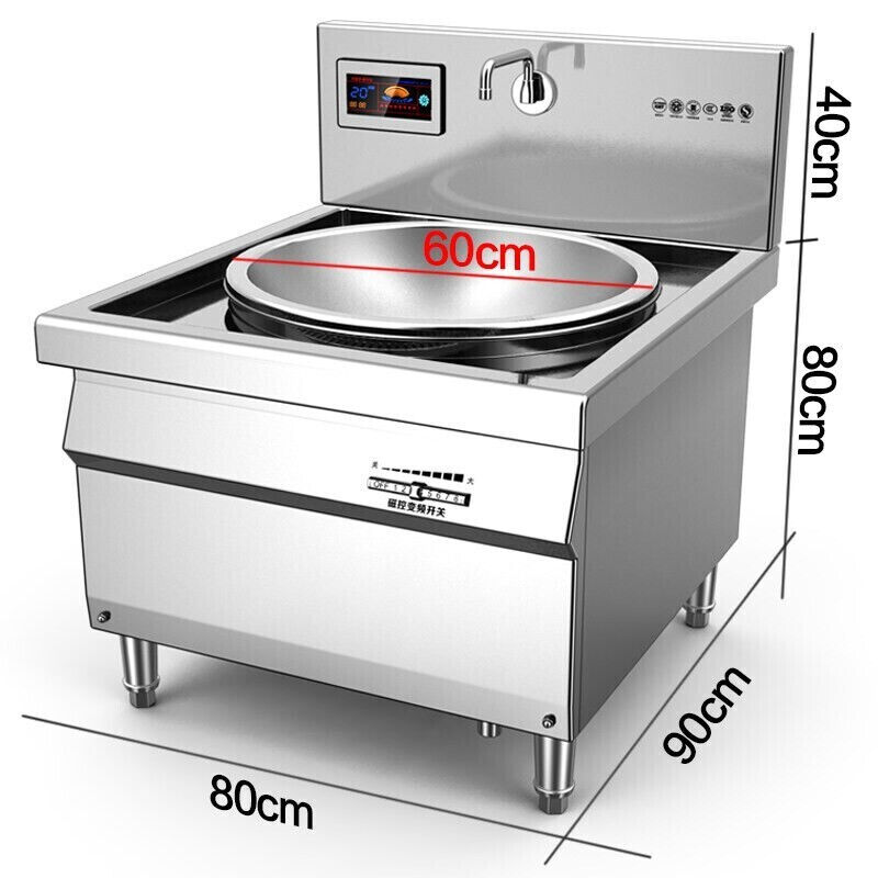 羚木电磁炉商用大锅灶1食电w大功率电炒F锅商用k磁灶20KW学校5堂. - 图1