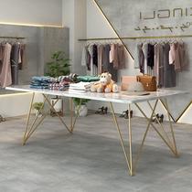 Brief Lady Clothing Store Table Middle Placed Shoe Store Display Table Ornaments Middle Island Flowing Water NTU Physical Stone Display Table