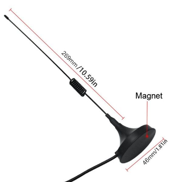 Hot Unditersal Auto Car Am/FmeRadio Antenna Aerial Sver o - 图1