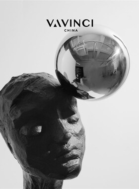 梵其简约现代抽象人脸雕塑酒店展厅艺术装M饰摆件电视柜样板房软