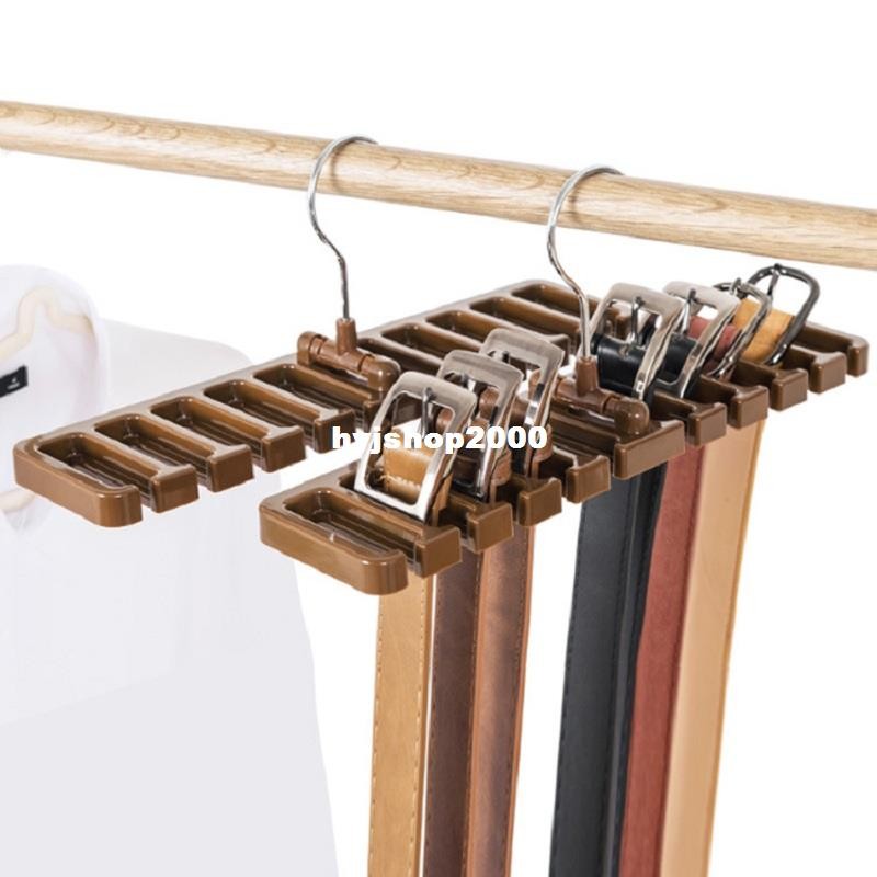 10 grid Stohlage Rack Tie BeRt Organizer Space Saver rotatin - 图0