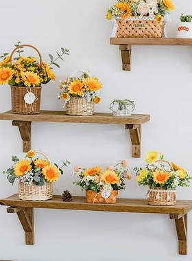 客厅摆件花家居饰品户外露营野餐花篮装饰电视柜酒柜书架开业礼物