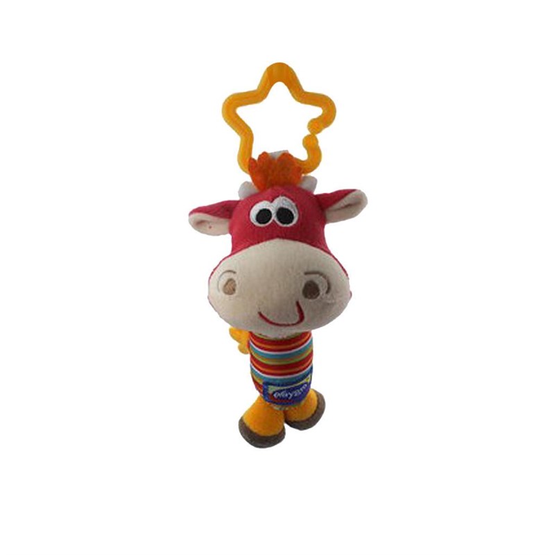 极速Baby Kids Rattle Toys Cartoon Animal Plush Hand Bell Bab - 图2