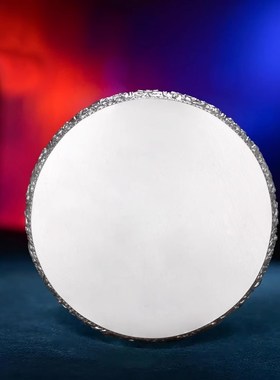 藏式999纯银八吉祥曼扎修盘精品曼茶罗室内民族风摆件小号10cm