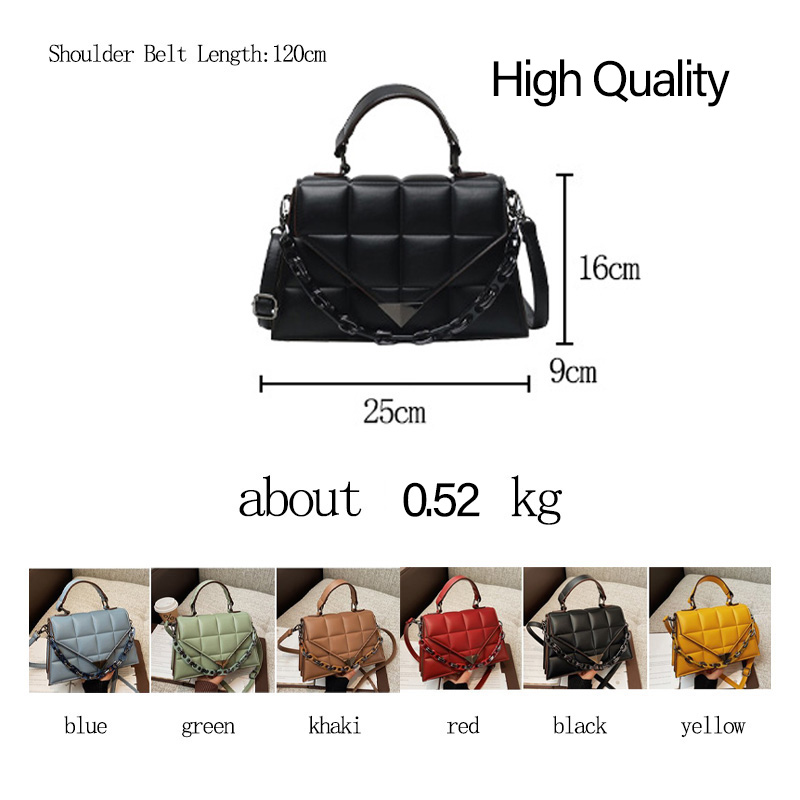 ATLI LSdies amall Spquare Bag 2021 iashFon New Quality PU Le - 图1