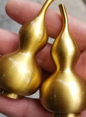 铜葫芦摆c件风水纯铜葫芦挂件八卦招財铜葫芦居家店铺办公室摆设