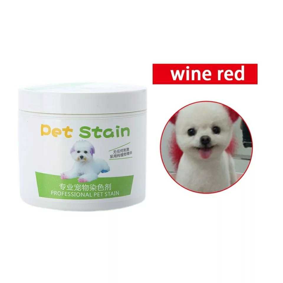 速发Pet Stain Anti Allergic CatDog Hair Dye Cream Coloring A - 图1