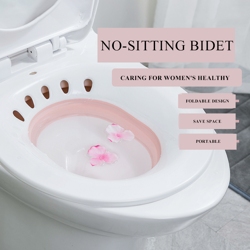 速发Woman Folding Toilet Bidet Postpartum Bath Toilet Seat S - 图0