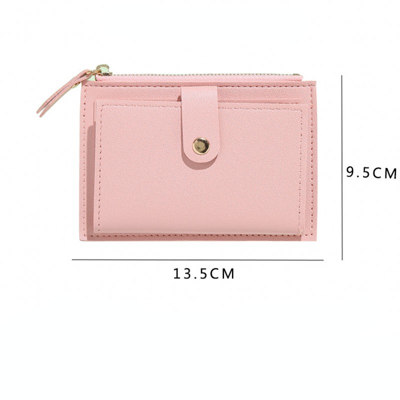 速发Fashion Women Wallets Leather Female Purse Mini Hasp Sol - 图2