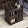 Tea table, living room, home, new Chinese tea table, multi-functional tea cabinet, tea set, tea table, a complete set of mobile tea table edge table