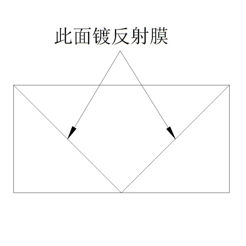 四棱镜 视觉测量检测棱镜90度反射 胶合三棱镜直角棱镜全反射菱镜