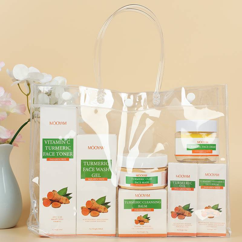 推荐7PcsSet Turmeric Skincare Set Repairing Turmeric Vitamin - 图1