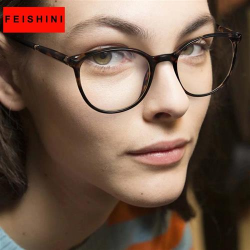 网红Feishini Tiny Fake Glasses Anti Blue Light Glasses Block - 图0