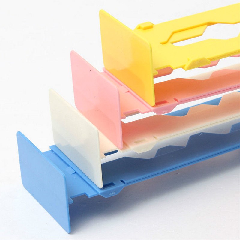 Adjustable Plastic Drawer Dividers Organiser Desktop Drawer - 图0