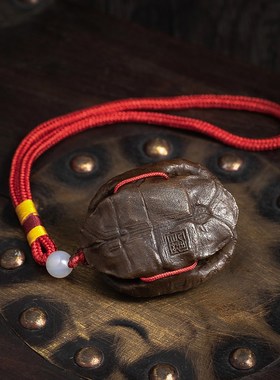 紫铜金钱龟来富甲天下龟壳手把件挂绳男士把玩家居饰品摆件高级感