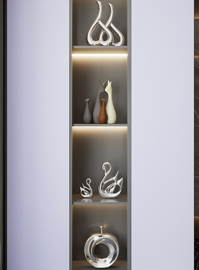 工厂销轻奢高档酒柜装饰品摆件套装高端大气现代客T厅电视柜乔迁