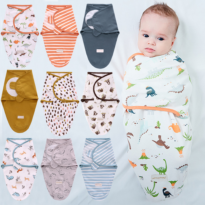 新品Cotton Baby Swaddle Infant Sleepsacks Newborn Wrap Recei - 图0