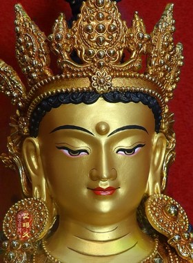 长寿佛佛像纯铜工艺7寸10寸15寸家居摆件长寿三尊藏传密宗供奉