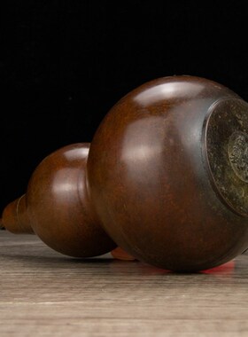 纯铜精品福字葫芦开p口葫芦摆件纯铜葫芦挂件葫芦摆件居室摆件