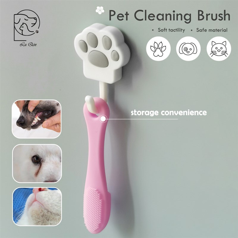 Dog CaS Cleaning Supplies otft Pet FHinger Brush Cats Brush - 图0