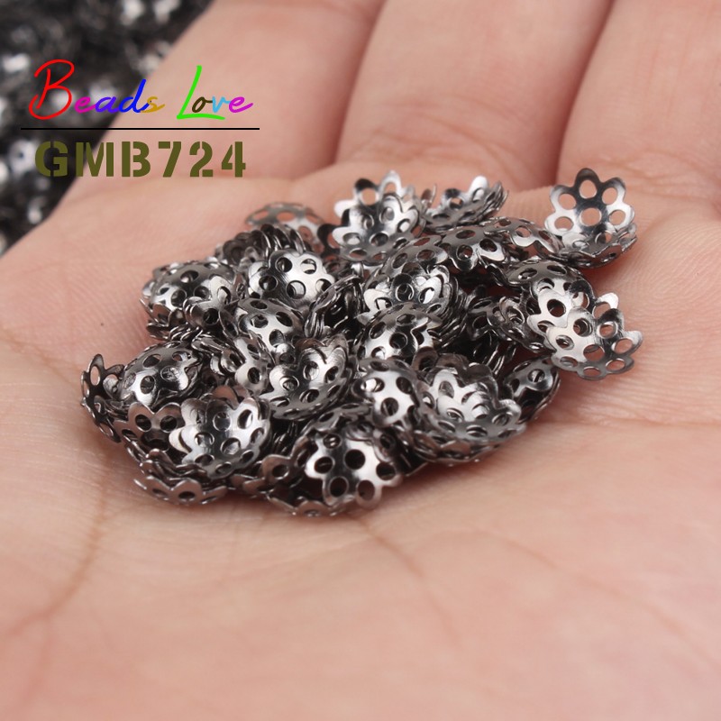 极速500pcs/Lot 6mm ollow Flower etal Filigree Loose Spacer e - 图2