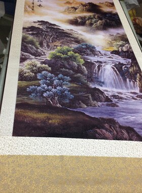 博古花卉四条屏丝绸画卷轴画客厅字画卧室挂画花鸟画酒店壁画国画
