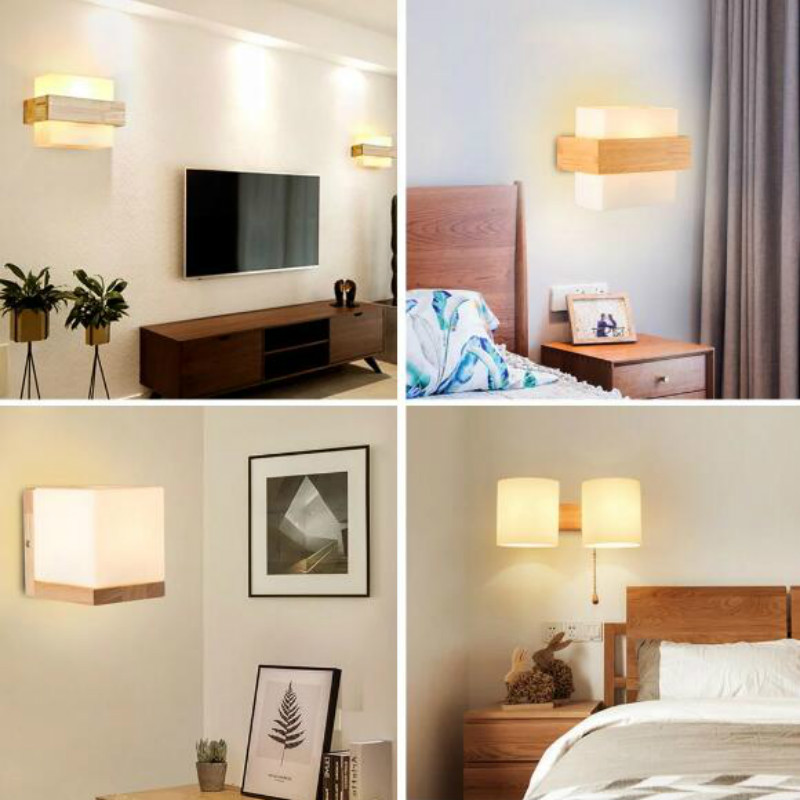 o cds LED Wall lamps ModernnWoIod Beeside Wall Lig - 图0