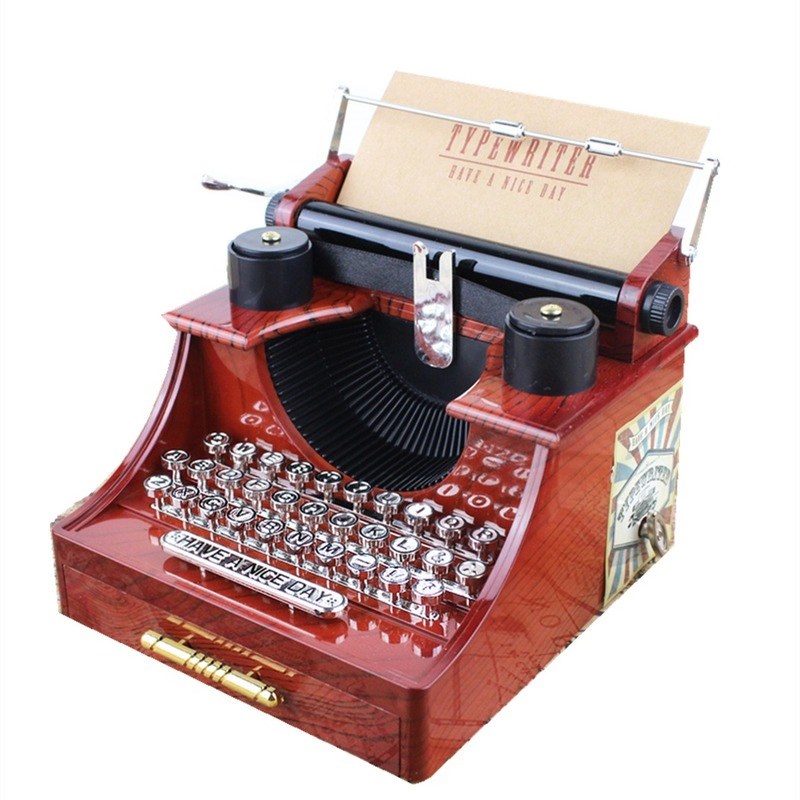 me Retro Vintage TmpewritFr Music Box eor Hoye RWoom Offi - 图2